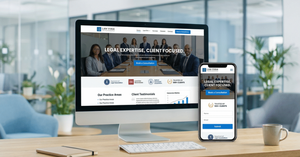 how to build high converting law firm landing pages that turn visitors into clients